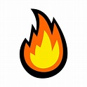 Dibujos animados de vector de bola de fuego de llama caliente 552308 ...
