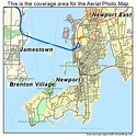 Aerial Photography Map of Newport, RI Rhode Island