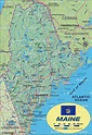 Karte von Maine (Bundesland / Provinz in Vereinigte Staaten, USA ...