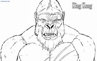 Ausmalbilder King Kong | Drucken und Ausmalen