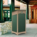 Outdoor Podium with Umbrella Options, Casters, Valet Board Made in USA