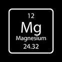 symbole de magnésium. élément chimique du tableau périodique ...