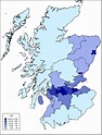 Scotland Population Density Map | Map, Historical maps, Geography