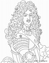 Dibujos para colorear rey luis xiv el "rey sol" - es.hellokids.com