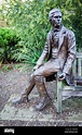Charles Darwin - young, statue in the Darwin Garden in Christ's College ...