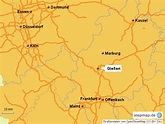 StepMap - Umgebung Gießen - Landkarte für Deutschland