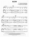 Blow Sheet Music | Beyoncé | Piano, Vocal & Guitar Chords (Right-Hand ...