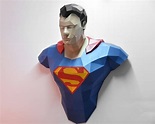 Papercraft Superman Diy Papercraft Kit Paper Statue 3d Papercraft ...