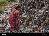 Los trabajadores dalit (intocables) recogen y clasifican los residuos ...