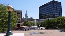 Downtown Lafayette and the Riehle Plaza in Indiana image - Free stock ...