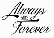 Always & Forever Vinyl Sticker Anniversary Vinyl Sticker | Etsy