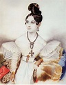 Portrait of Anna Mikhailovna Vielgorskaya by Karl Gampeln ️ - Gampeln Carl
