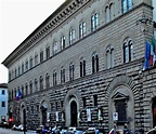 026-EARLY RENAISSANCE, Michelozzo di Bartolomeo; Facade of the Palazzo ...