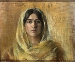 Marianne in Yellow Painting | Alice Pike Barney Oil Paintings