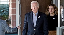 Joe Biden votes in midterm election in Wilmington Saturday