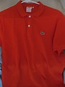 Lot of 2 Authentic LACOSTE Live Mens Golf Polo Shirts Sz 6 Red & Lt ...