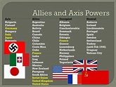 Map Of Ww2 Allies And Axis - World Map