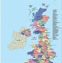 united kingdom political map. Illustrator Vector Eps maps. Eps ...