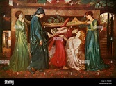 'Dante's Dream', 1871, (c1912). Artist: Dante Gabriel Rossetti Stock ...