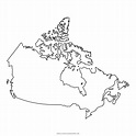 Canada Map Coloring Page - Ultra Coloring Pages