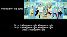 PSY: Gangnam Style (Lyric Video) (English Subtitles) [ENGLISH ...