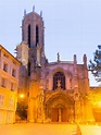 Aix Cathedral in Aix-en-Provence, France Stock Photo - Image of ...