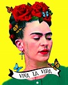 Frida Kahlo Viva La Vida Butterfly Poster Print Instant