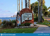 Bienvenidos a Dunedin Sign Pinellas Condado Florida Estados Unidos Foto ...