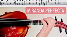 MIRANDA PERFECTA, VIOLÍN (PARTITURA+AUDIO) - YouTube