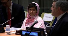 Malala estuvo en la ONU