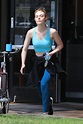 ELLE FANNING in Leggings at a Gym Session in Los Angeles 04/06/2018 ...