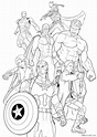 Desenhos de Vingadores para colorir 110 peças. Imprimir no site