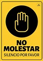 Edita un cartel de No Molestar para imprimir