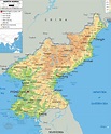 Physical Map of North Korea - Ezilon Maps