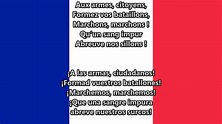 Himno nacional de Francia - La Marsellesa (FR, ES lyrics) - YouTube