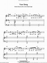 Your Song (from Moulin Rouge) sheet music for voice and piano