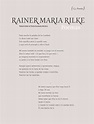 (PDF) Rainer Maria Rilke: poemas, traducción de David Alvarado Archila