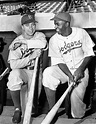 Jackie Robinson And Pee Wee Reese Embrace