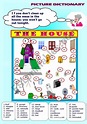 THE HOUSE, picture dictionary - ESL worksheet by hamxy