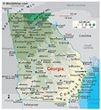 Map Of Usa Georgia – Topographic Map of Usa with States