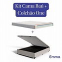 Kit Colchão Emma One + Cama Baú Emma Queen - Base para Cama Box Queen ...