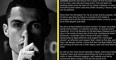 'I’m breaking my silence' - Cristiano Ronaldo releases lengthy ...