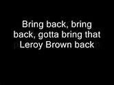Queen - Bring Back That Leroy Brown (Lyrics) - YouTube Music
