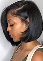 Great Pretty Short Bob Black Hairstyles Curly Over The Face Hairstyle ...