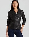 MICHAEL Michael Kors Asymmetric Zip Front Leather Jacket | Bloomingdale's