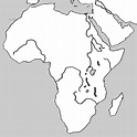 Outline Physical Map of Africa