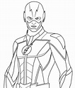 Desenhos do Flash para colorir - Bora Colorir