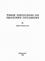 Kierkegaard, S - Three Discourses On Imagined Occasions (Augsburg, 1941 ...