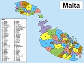 MALTA - MAPAS GEOGRÁFICOS DE MALTA - Mundo Hispánico™