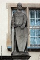 Plauen, Germany - March 28, 2023: Statue of Heinrich von Plauen, the ...